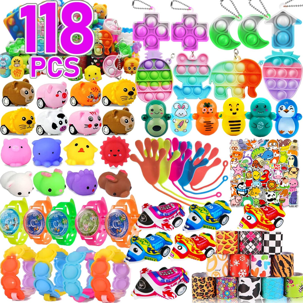 Mctuoba 118 Pack Party Favor for Kids 4-8-12  Treasure Box Toys  School Classroom Prizes  Pinata Stuffers Goodie Bag Fillers  Treasure Chest Carnival-image-OPC-PGC8KJB-NEW