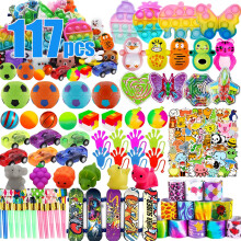 YOAUSHY 117 stuks Feestartikelen voor kinderen Schatkist Speelgoed voor klaslokaal Prijzendoos Speelgoed Klaslokaal Goodie Bags Stuffer Pinata Vulsto