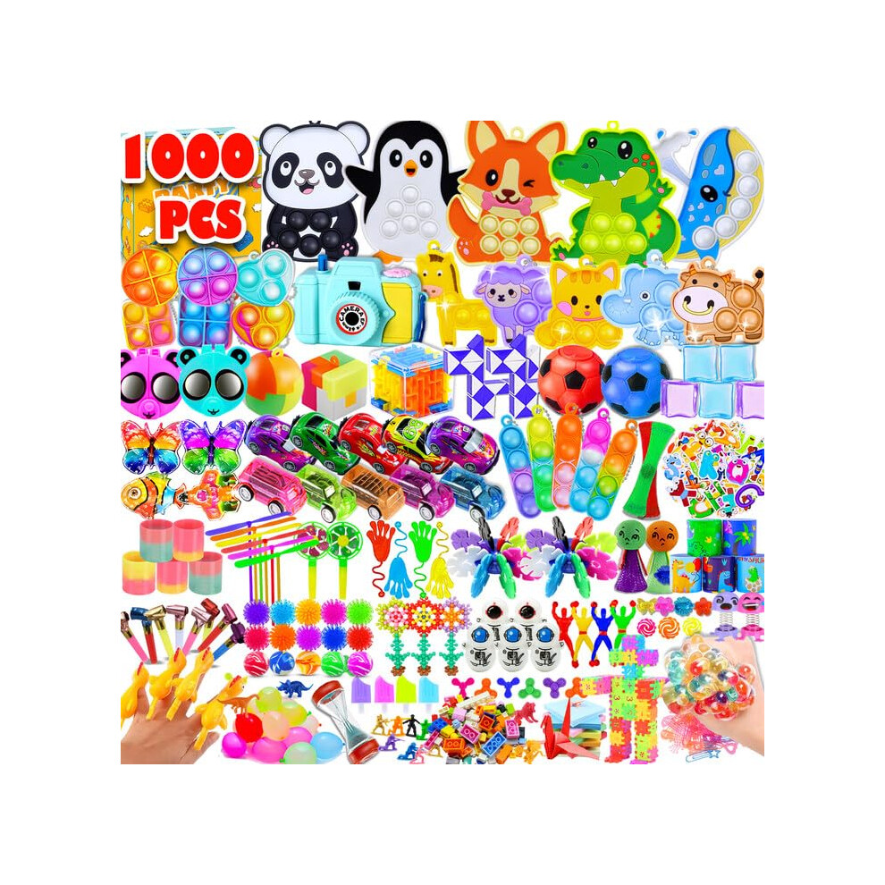 RALLYPANDA 1000+Party Favors for Kids Fidget Toys Pack Bulk Prize Box Treasure Box Goodie Bag Pinata Stuffers Carnival Prizes Classroom Rewards Filler-image-OPC-PGC8KKH-NEW