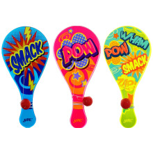 JA-RU laptlabda zsinrral (3 db-os csomag) | Vintage Retro Toys Paddle Ball Set | Party Favor Djak Jtkok | Beltri s kltri jtk lnyoknak s