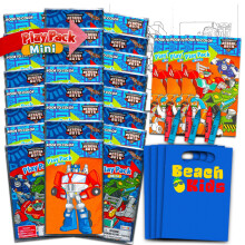 Rescue Bots Mini Party Favors Set voor kinderen - Bundel met 24 Mini Rescue Bots Grab n Go Play Packs met kleurplaten Stickers Meer (Rescue Bots Birt