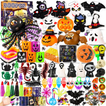 Zunaco 300 STUKS Halloween Feestartikelen voor kinderen Trick or Treat Geschenken Goodie Bag Fillers Halloween Bulk Fidget Speelgoed Feestartikelen v