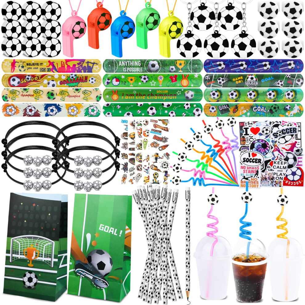 Moncinday 232Pcs Soccer Party Favors  Soccer Party Supplies for Kids  Soccer Theme Birthday Party Decoration for Soccer Carnival Prizes  Pinata Filler-image-OPC-PGC8KZ9-NEW