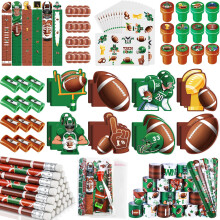 BenLouis 120 stuks voetbal feestartikelen sport thema feest potloden stickers school briefpapier bulk voor kinderen voetbal verjaardagsfeestje team c