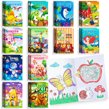 BenLouis kifestoknyvek buliba, tmeges mini kifestoknyvek 4-8-12 ves gyerekeknek Kis tevkenysgu knyvek szletsnapi bulira, ajndk tskk cucc