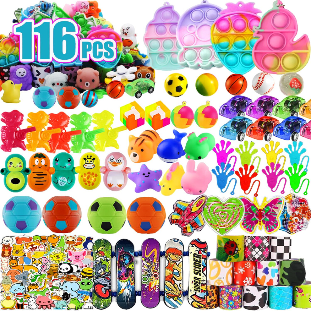 116 Pcs Prizes for Kids Classroom  Treasure Box Toys for Classroom  Treasure Chest  Birthday Party Favors for Kids 4-8  Pinata Fillers Goodie Bag Stuf-image-OPC-PGC8MDW-NEW