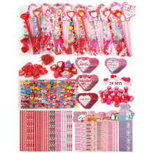 Valentinstag Geschenke fr Kids School 28 Packs Briefpapier Set von Lehrern zu Schlern Valentiner Kinder Geschenkkarten mit Aufklebern Bleistift