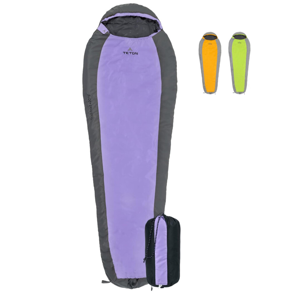 TETON Sports Trailhead 20 Degree Sleeping Bag; Lightweight Warm Mummy Sleeping Bag Camping Backpacking Hiking