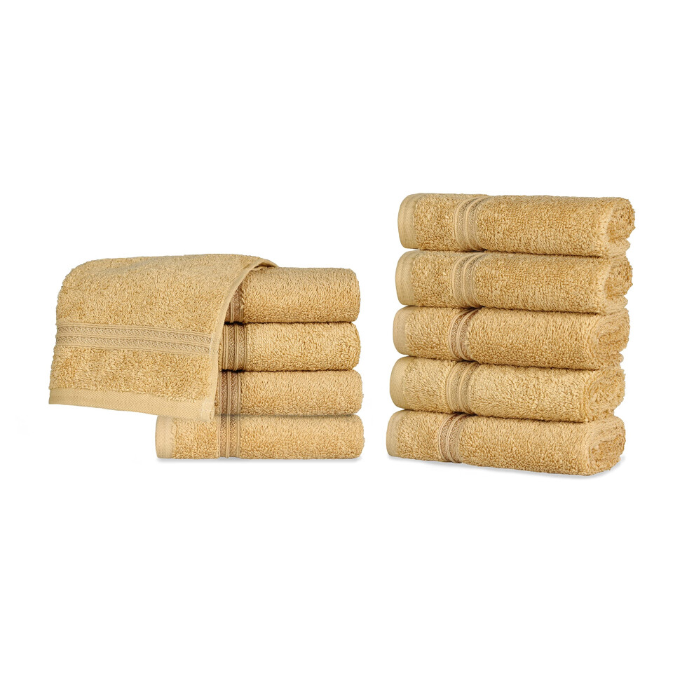 Ensemble de 10 serviettes de toilette en coton égyptien de qualité supérieure, petites serviettes pour le visage, serviettes absorbantes à séchag