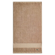 Lacoste Heritage Supima -puuvillainen k sipyyhe, hiekka, 40 x 76 cm