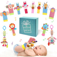 Pols rammelaars Voetzoeker rammelaar Sok Baby speelgoed Hangende rammelaar Speelgoedarm Hand Armband rammelaar Voeten Been Enkelsokken Activiteiten ra