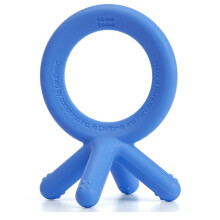 Comotomo Silicone Baby Teether  Blue  1.75x1.75x3 Inch (Pack of 1)