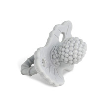 RaZbaby RaZberry Silicone Teether Pacifier - Teething Relief for Infants Food-Grade BPA-Free Hands-Free Design Natural Berrybumps Fruit Texture f