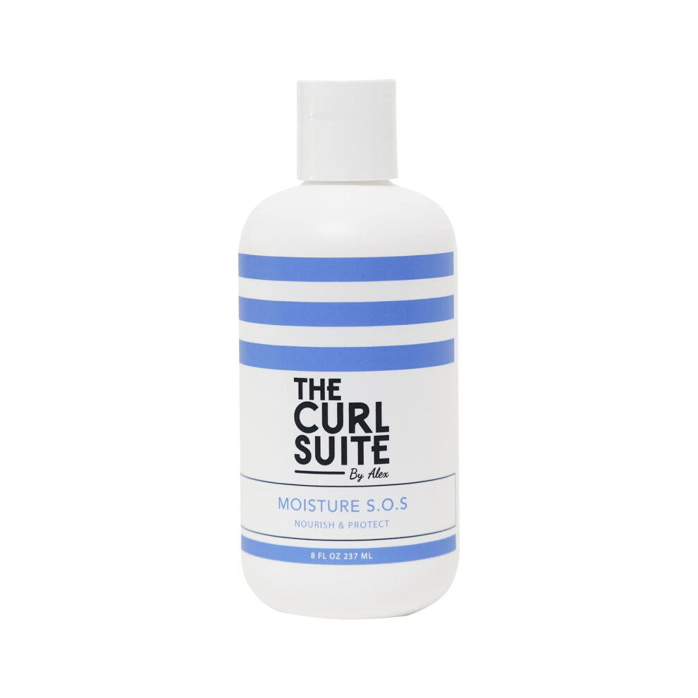The Curl Suite Moisture Sos Leave-In Conditioner Curly Hair Conditioner With Deep Moisturizing Formula Heat Protectant, Detangles & Prevents Breakage