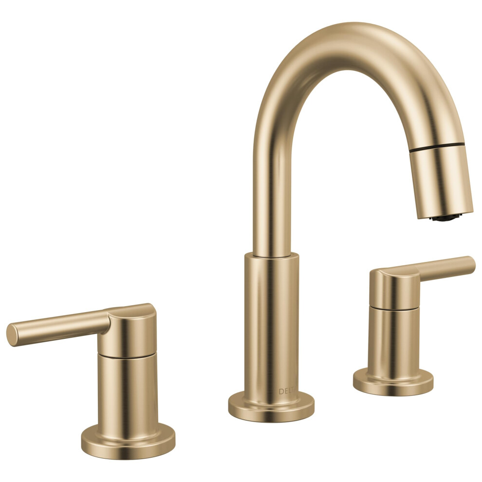 Robinet de salle de bain     tirette Delta Nicoli, robinet de lavabo dor   , robinet de salle de bain avec douchette extractible, robinet de salle de