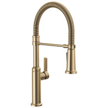 Delta Faucet Rhett Pro Commercial Style Kitchen Faucet with Pull Down Sprayer Gold Commercial Kitchen Faucet Spring Kitchen Faucet Delta Kitchen Si