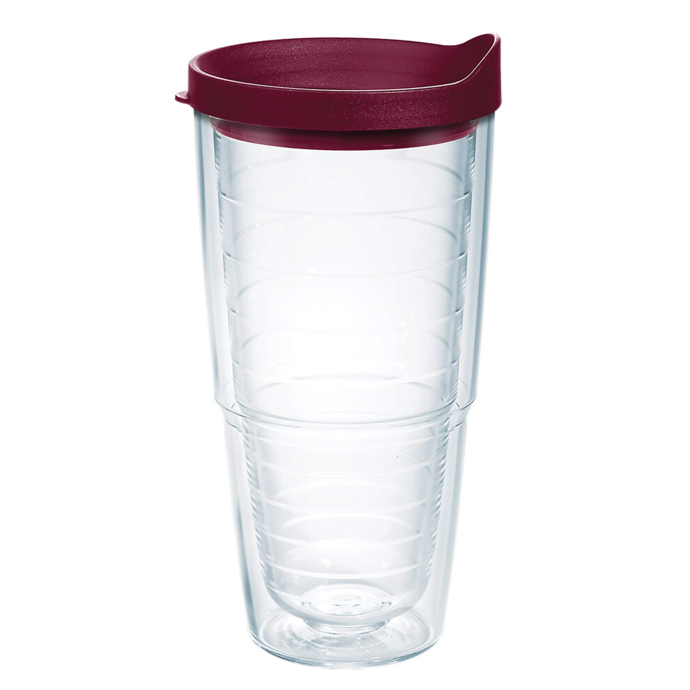 Tazza Da Viaggio Tervis Con Coperchio Trasparente E Colorato, Realizzata Negli Stati Uniti, A Doppia Parete, Isolata, Mantiene Le Bevande Fredde-image