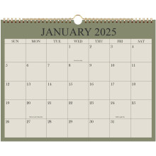 Calendar 2025 Wall Calendar 2025-2026 from January 2025 - June 2026 18 Months Calendar with Premium Paper Twin-Wire Binding & Hanging Hook 8.