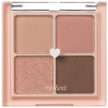 rom&nd Better than Eyes 4 Color Mini Palette 01 Dry Mango Tulip Luomiväripaletti Daily Natural Shades Sekoitettava Rich Colors Samettimainen Tekstuur