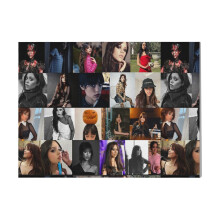 (Jenna Ortega Ultimate Photo Collage=5402) Canvas Print DIY Framed Kit Wall Art for Living Room Bedroom Retro Farmhouse Decor 16x20 inch