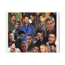 (Jensen Ackles Photo Collage =3301) Canvas Print DIY Framed Kit Wall Art for Living Room Bedroom Retro Farmhouse Decor 16x20 inch