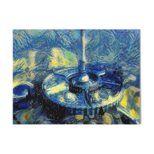 (Oblivion Imperial City Starry Night=3347) Canvas Print DIY Framed Kit Wall Art for Living Room Bedroom Retro Farmhouse Decor 16x20 inch