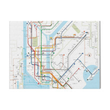 (New York City Transit Map=2779) Canvas Print DIY Framed Kit Wall Art for Living Room Bedroom Retro Farmhouse Decor 16x20 inch
