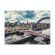 (Newcastle Upon Tyne City Art #newcastle #england=517) Canvas Print DIY Framed Kit Wall Art for Living Room Bedroom Retro Farmhouse Decor 16x20 inch