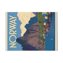 (Mountains In Norway=2157) Canvas Print DIY Framed Kit Wall Art for Living Room Bedroom Retro Farmhouse Decor 16x20 inch