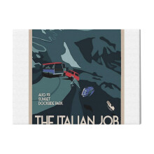 (Movie The Italian Job Poster=6437) Canvas Print DIY Framed Kit Wall Art for Living Room Bedroom Retro Farmhouse Decor 16x20 inch