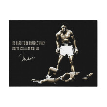 (Muhammad Ali K.O Opponent=1526) Canvas Print DIY Framed Kit Wall Art for Living Room Bedroom Retro Farmhouse Decor 16x20 inch