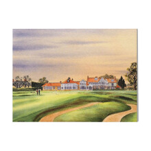 (Muirfield Golf Course 18Th Green=3562) Canvas Print DIY Framed Kit Wall Art for Living Room Bedroom Retro Farmhouse Decor 16x20 inch