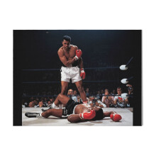 (Muhammed Ali Knock Out=374) Canvas Print DIY Framed Kit Wall Art for Living Room Bedroom Retro Farmhouse Decor 16x20 inch
