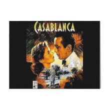 (Movie Poster Casablanca=9465) Canvas Print DIY Framed Kit Wall Art for Living Room Bedroom Retro Farmhouse Decor 16x20 inch