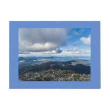(Mt. Wellington Lookout, Hobart, Tasmania, Australia=5221) Canvas Print DIY Framed Kit Wall Art for Living Room Bedroom Retro Farmhouse Decor 16x20 inch