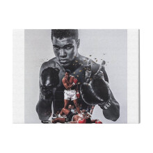 (Muhammad Ali=8842) Canvas Print DIY Framed Kit Wall Art for Living Room Bedroom Retro Farmhouse Decor 16x20 inch