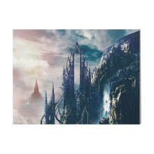 (The Floating City Of Magic=6031) Canvas Print DIY Framed Kit Wall Art for Living Room Bedroom Retro Farmhouse Decor 16x20 inch