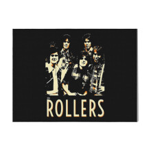 (Bay City Rollers=2845) Canvas Print DIY Framed Kit Wall Art for Living Room Bedroom Retro Farmhouse Decor 16x20 inch