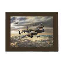 (Avro Lancaster=1440) Canvas Print DIY Framed Kit Wall Art for Living Room Bedroom Retro Farmhouse Decor 16x20 inch