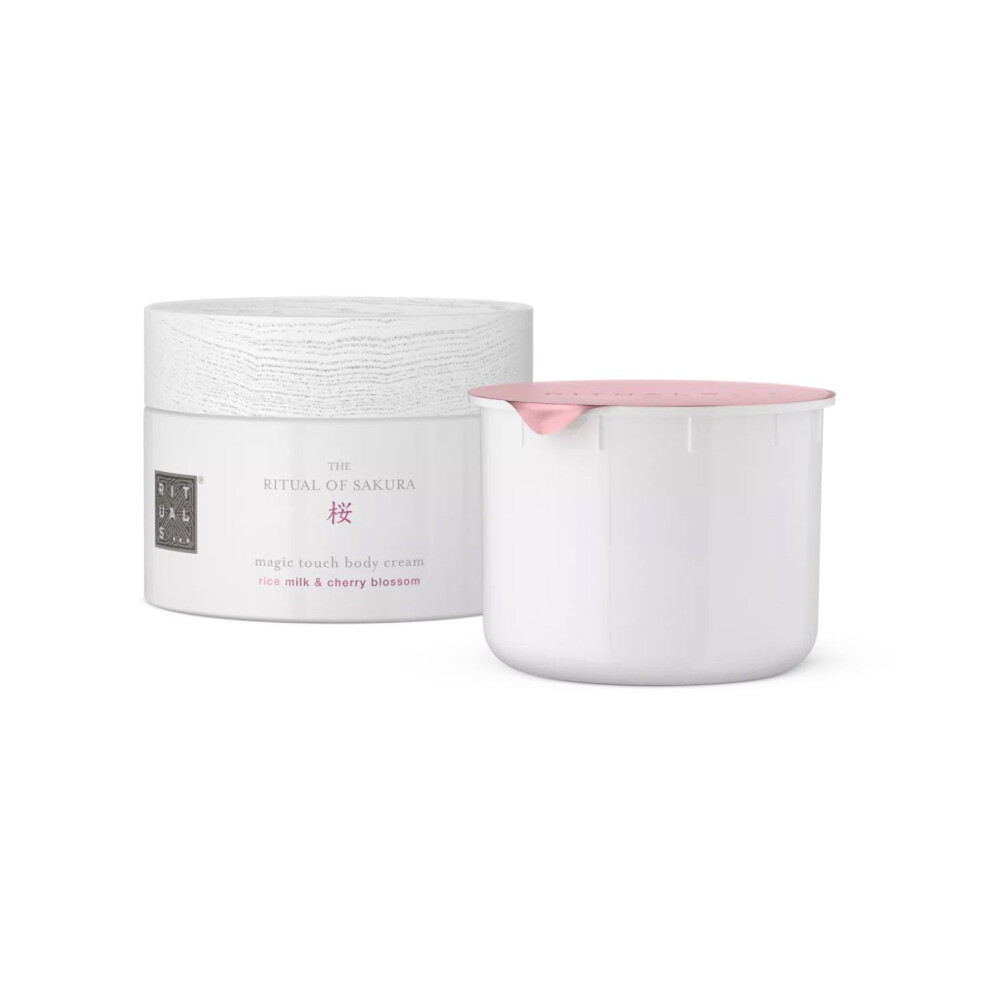 RITUALS Sakura Body Cream & Refill Set - Moisturizing Cream with Antioxidants  Sunflower Oil  Rice Milk & Cherry Blossom - 7.4 Fl Oz (Pack of 1)