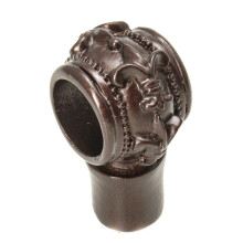 Centro/soporte decorativo Charlemagne de bronce, Carpe Diem Hardware 595-12