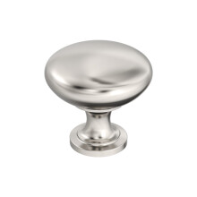 Amerock BP53005PN | Edona 1-1/4 inch (32mm) Diameter Polished Nickel Cabinet Knob | Kitchen Cabinet Hardware | Furniture Hardware | Drawer Handle (Pac