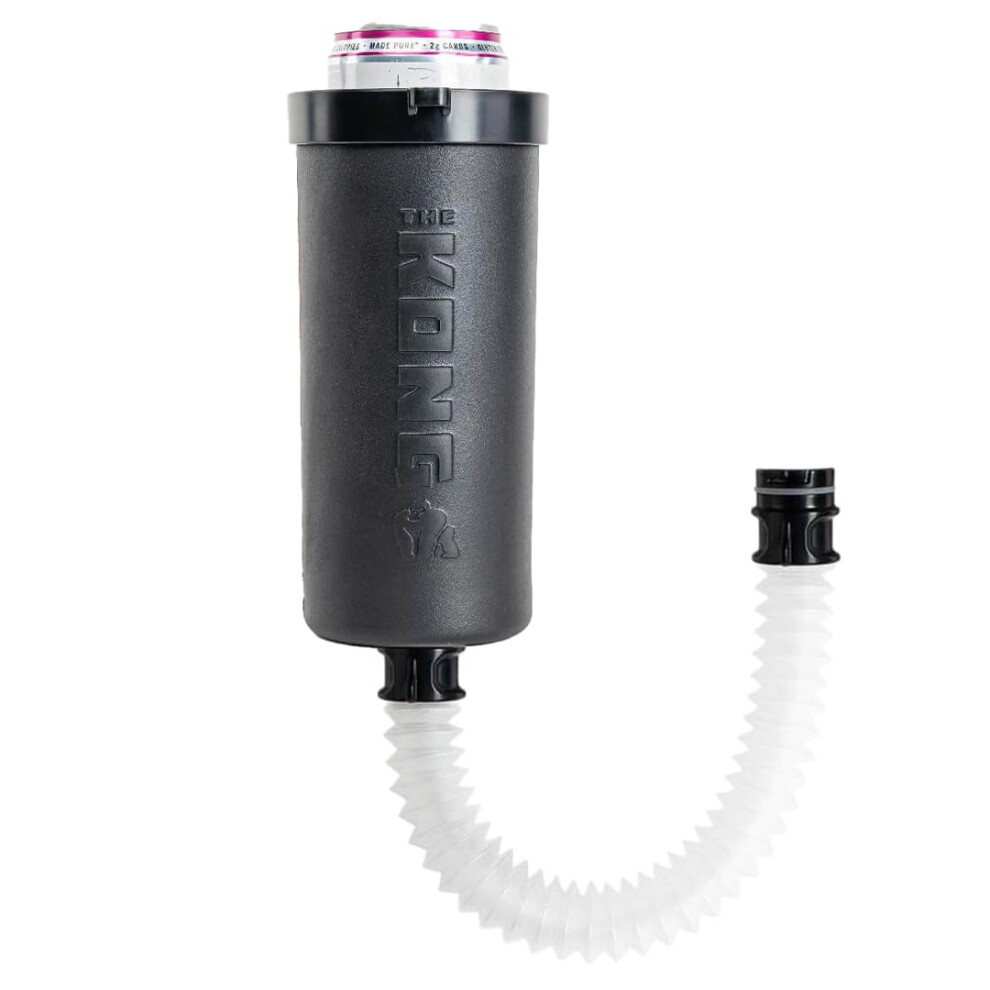 De Kong Skinny Can - Draagbare Koelbox Of Flessenkoeler/Beker Met Afneembare, Uitschuifbare Slang Om Je Drankje In Te Schenken (Zwart)-image