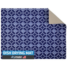 Dymate xl Dish Seche Mat a sechage surdimensionne (19 x24) Tissu a forte absorbant a profil bas Absorbant etanche et resistant aux glissieres pou