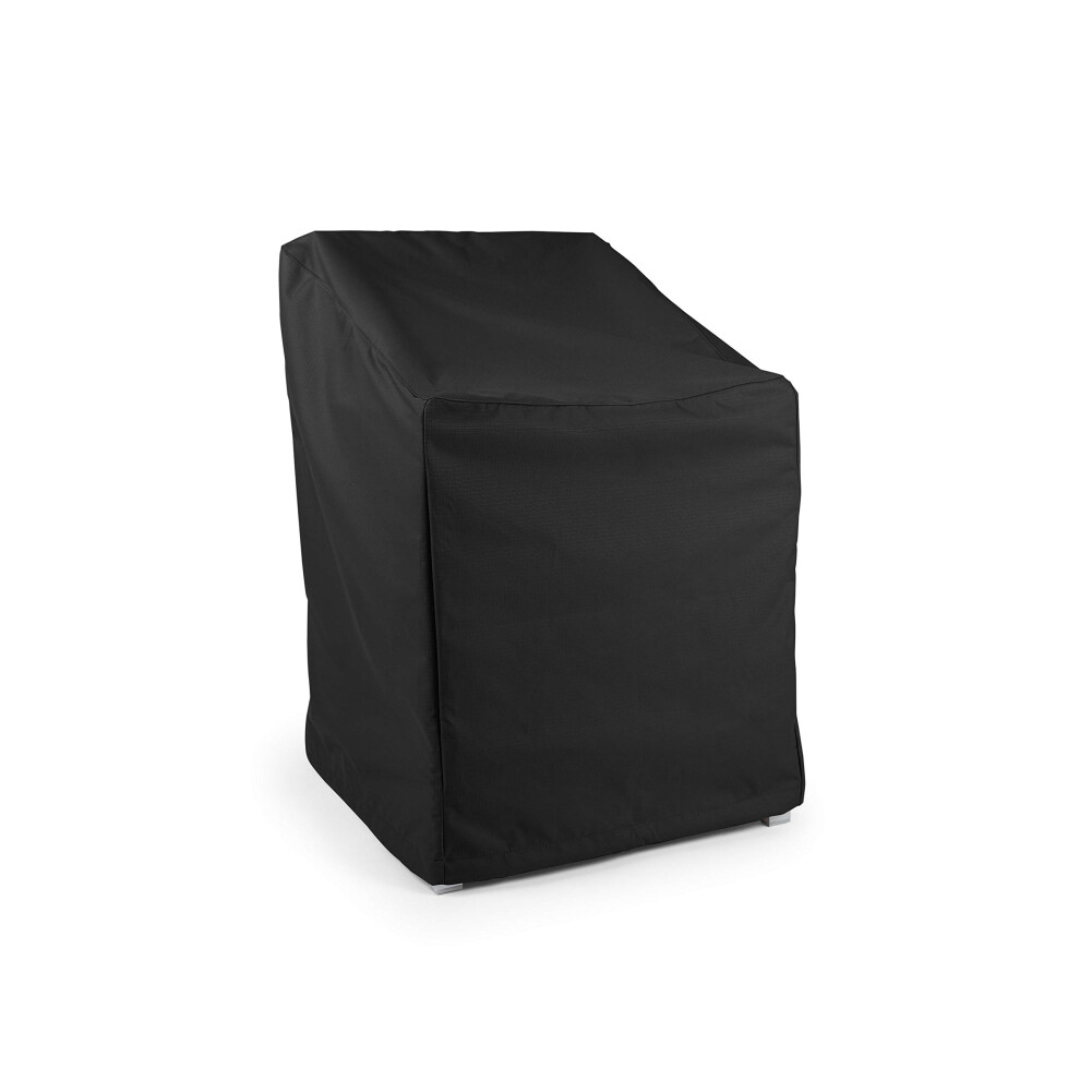 Covermates Outdoor Chair Cover - Heavy-Duty Polyester  Weather Resistant  Drawcord Hem  Seating and Chair Covers  46W x 32D x 42H  Ripstop Black-image-OPC-PFS7ZD7-NEW