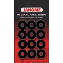 Janome voorgewonden plastic klossen - zwart