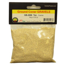 JTT Scenery Products Schotter und Kies, hellbraun, grob, 200 g