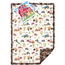 Shannon STOFFEN Minky Knuffelset Lees voor mij boerenerf 28 inch