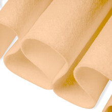 Fabricla Felt stof | 36 """" x 36 """" tomme (1 kvadrat yard) 1,6 mm tyk | Ikke-stiff blødt stofmateriale | Holdbart filt stof | Blød filt rulle til