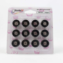 WonderFil Specialty Threads DecoBob voorgewonden klossen maat L - Zwart